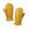 Leather Adjustable Pile Lined Mitt