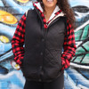 Womens Quilted Sherpa Lined Vest