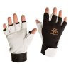 IMPACTO Pearl Leather Anti-Vibration Half Finger Glove