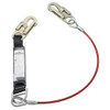 Shock Absorbing Lanyard - SP - Single Leg - PVC Coated Cable - Snap Hooks - 110 - 220 Lb Capacity