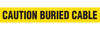 CAUTION BURIED CABLE Barricade Tape | Pack of 12 | Contractor (2.0 MIL) | INCOM
