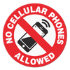 NO CELLULAR PHONES - Floor Sign