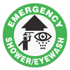 EMERGENCY SHOWER/EYEWASH - Floor Sign