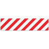 /////////// Hazard Stripe - Red/White - 6"x24" Floor Sign 6/pkg