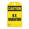 Caution "U.V. Radiation" Tag - 25/pkg