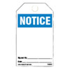 "Notice - Blank" Tag - 3.375" x 5.75" Tag - 25/pkg