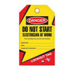 Lockout Tag "Do Not Start Electricians at Work" Tag - 25/pkg