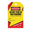Lockout Tag "Do Not Plug in this Machine" Tag - 25/pkg