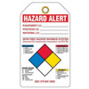NFPA Hazardous Material Tags "Hazard Alert" - 25/pkg