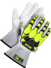 Goatskin Cut Resistant Gauntlet w/ Backhand Protection - Stitched with Kevlar