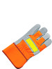 Fitter Glove Split Cowhide Lined Pile Hi-Viz Orange | Pack of 12