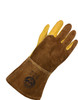 Gold Grain Brown Split Cowhide Cut Resistant Liner