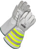 Water Repellent Grain Cowhide Cut Resist HiViz Gauntlet C100