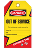 Danger  Out Of Service Tag - Lockout | Pkg/25 | INCOM TG6017   Safety Supplies Canada