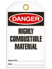 Danger - Highly Combustible Material | PKG/25 | INCOM