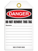 Danger - Electronic Calibration Required Before Use | Pack /25 | INCOM TG1081   Safety Supplies Canada