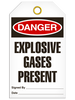 Danger - Explosive Gases Present | Pack /25 | INCOM