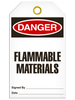 Danger - Flammable Materials  | Pack /25 | INCOM