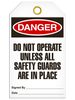 Danger - DO Not Operate Unless All Safety Guards are in Place  | Pkg /25 | INCOM