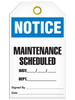 Notice Maintenance Scheduled Tag PKG/25