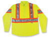 Hi-Vis Button-Up Safety Shirt - CSA, Class 1 Level 2 - Big K - 555LM