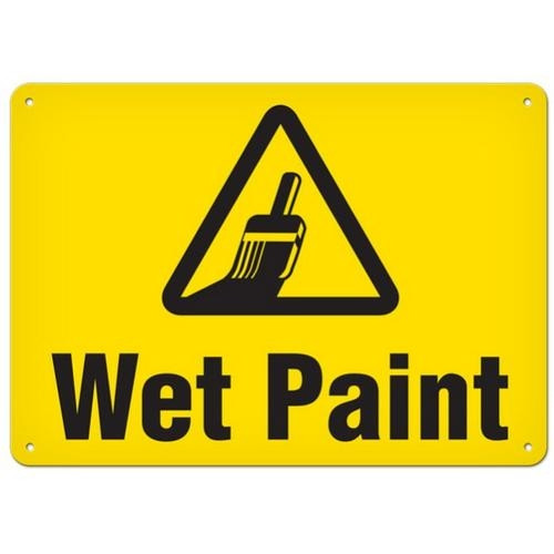 osha safety sign | wet paint | incom