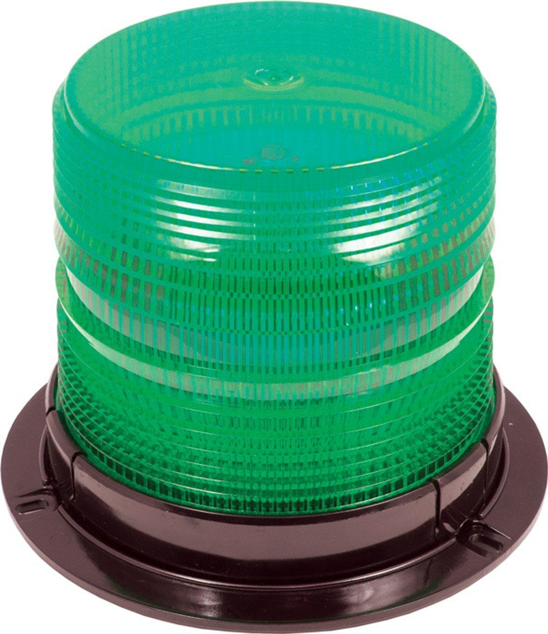 Green Medium Profile Fleet + LED Beacon Permanent Mount - Lens: Green