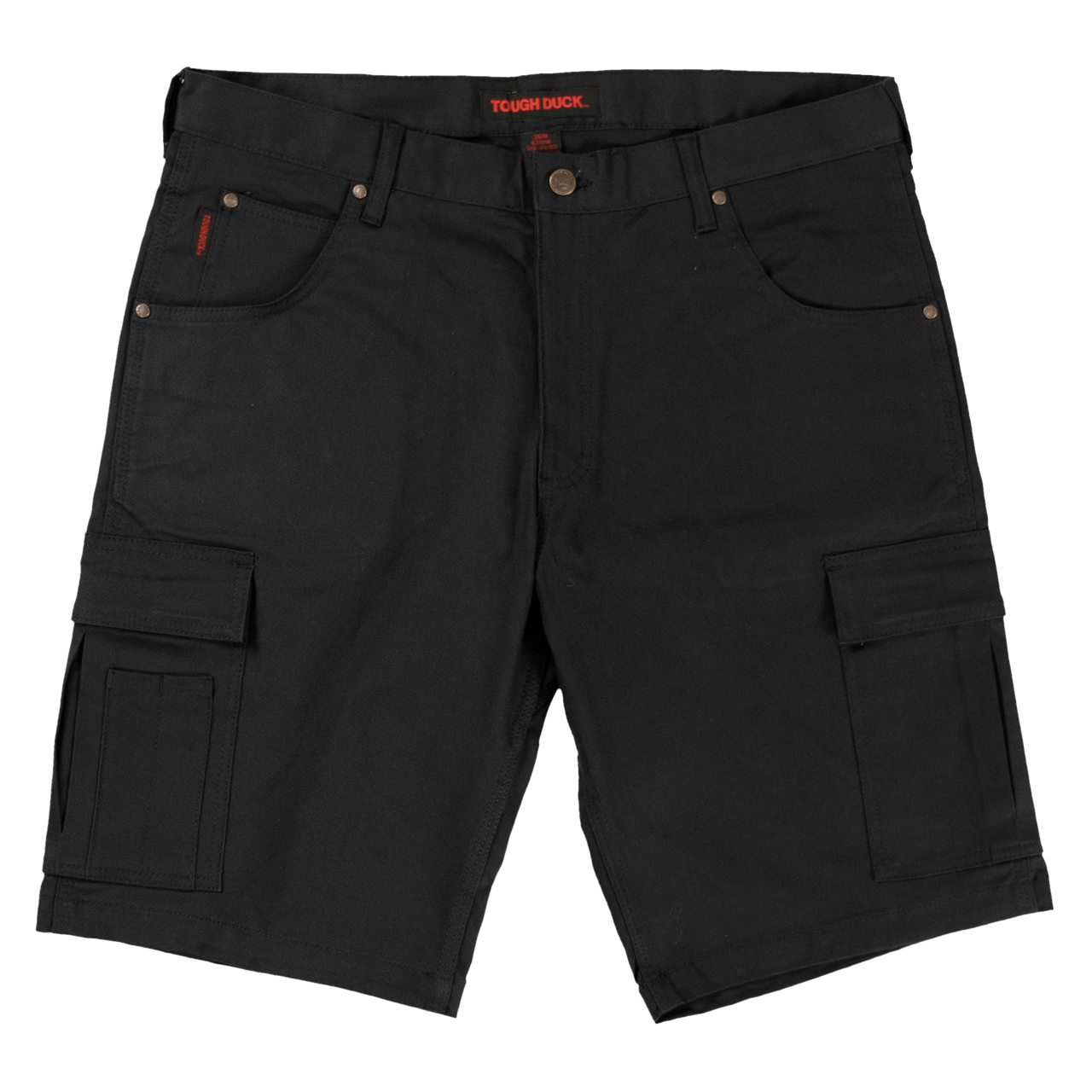 Tough Duck Men's Fleece Lined Flex Twill Cargo Pant WP06 - Black