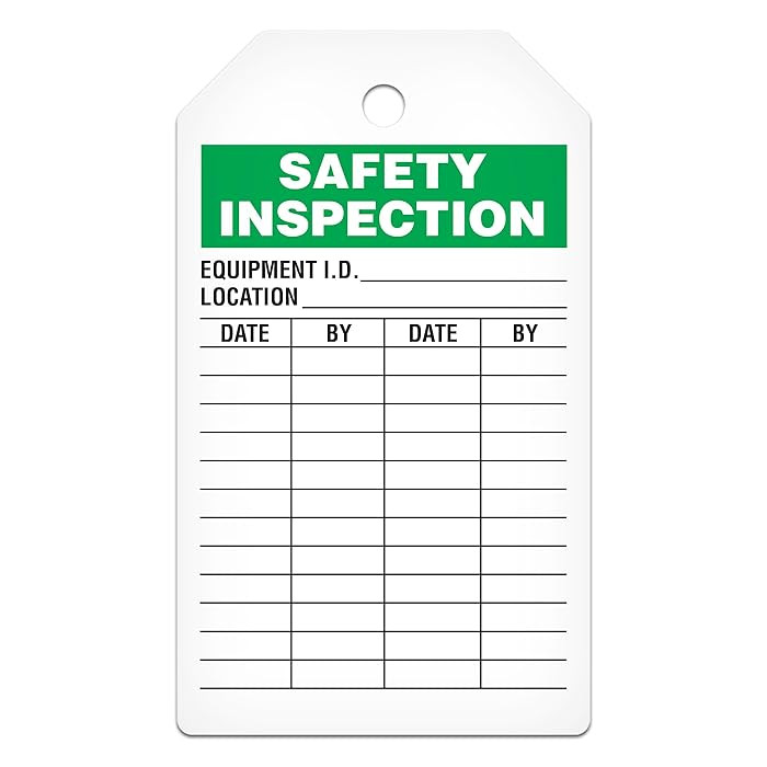 Safety Inspection Tag - 25/pkg - Safety Supplies Canada