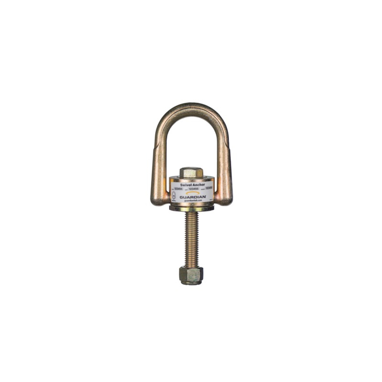 10K Swivel Anchor With 5/8 Inch By 4 Inch Bolt, With Lock Washer And Nylon  Nut - Safety Supplies Canada