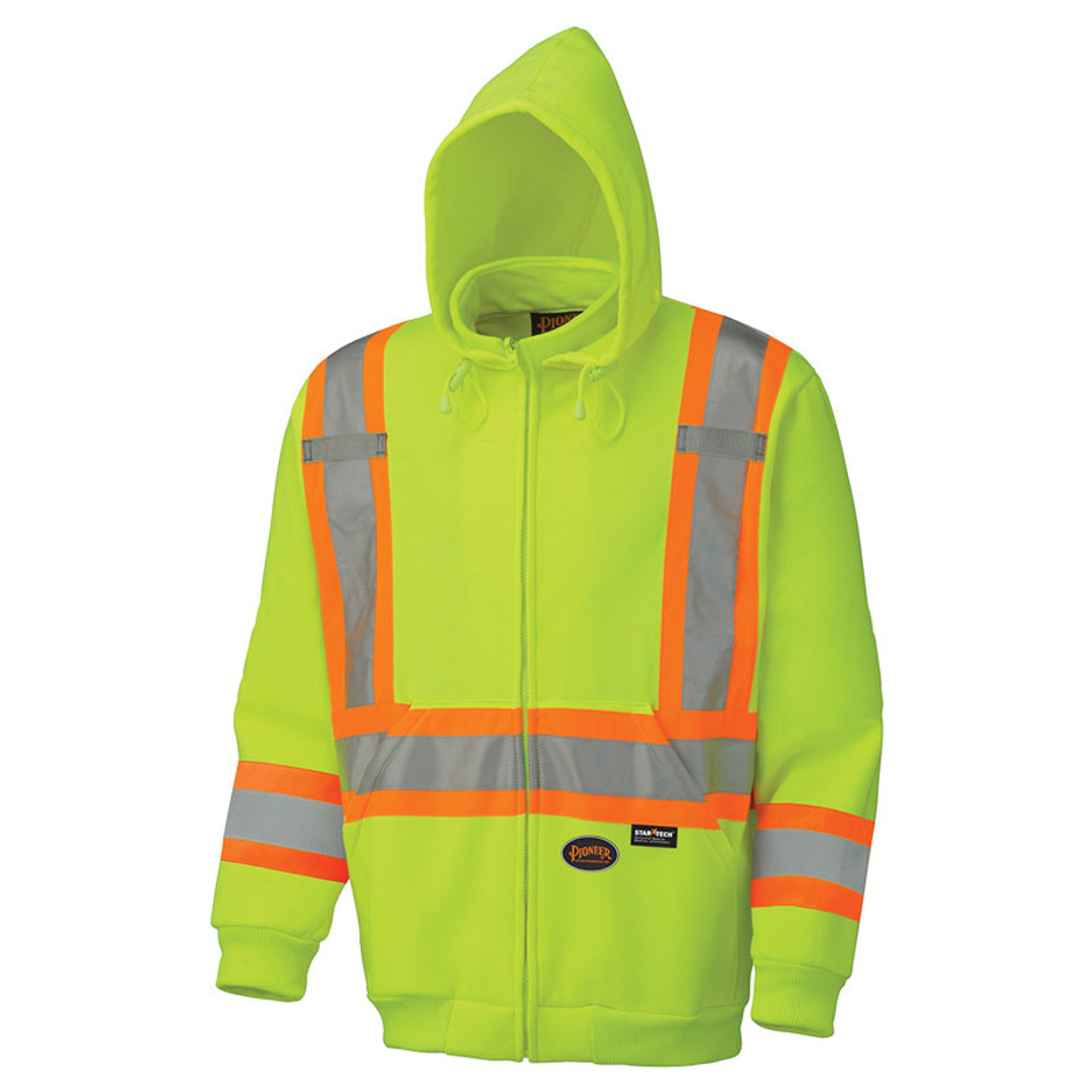 Hi-Vis Poly Fleece Zip-Up Hoodie | Pioneer 6924/6925/6925BK