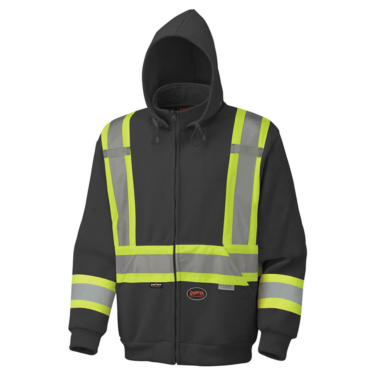 Hi-Vis Poly Fleece Zip-Up Hoodie | Pioneer