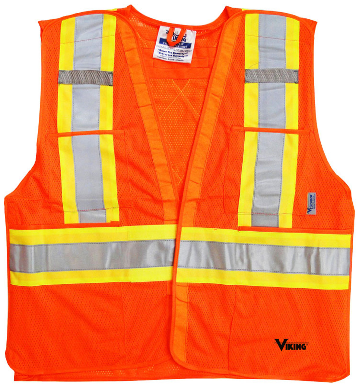 Multicolor Hi-Vis Safety Vest Reflective Jacket 5 Pockets Security Waistcoat CA
