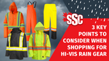 3 Key points to consider when shopping for Hi-Vis Rain Gear