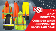 3 Key points to consider when shopping for Hi-Vis Rain Gear 3 Key points to consider when shopping for Hi-Vis Rain Gear