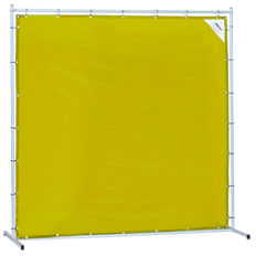 Sellstrom Welding Curtain with Frame - 6'x6' - Yellow - S97336