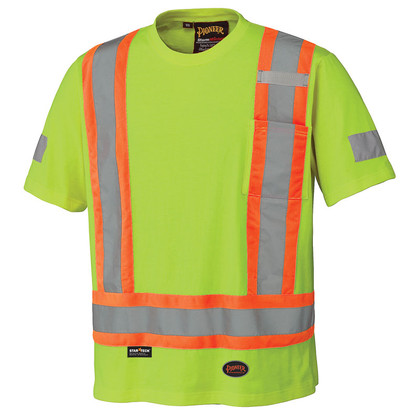 Hi-Vis 100% Cotton Safety T-Shirt | CSA 