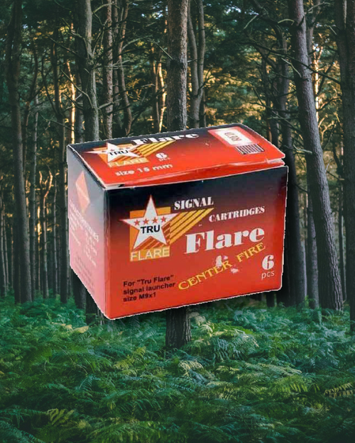 Red Flares (6) - Centre Fire (Tru-Flare)