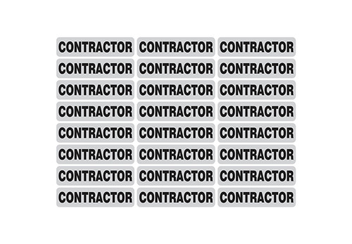 "Contractor" Reflective Strip - 1" X 4"