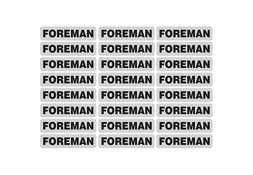 "Foreman" Reflective Strip - 1" X 4"