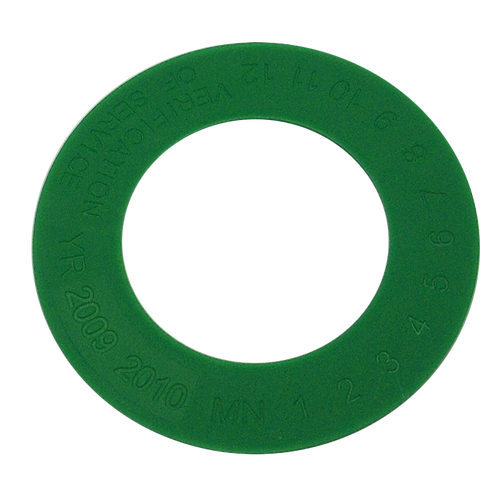 Plastic, Green, 1 3/8" ID, Pkg/100