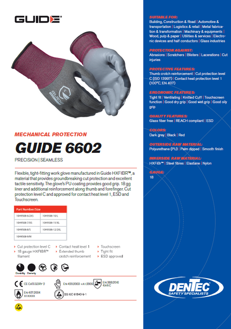 Guide 6602 Cut Protection Glove