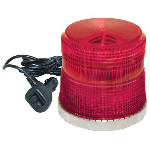 Red Low Profile Fleet LED Beacon Magnetic Mount