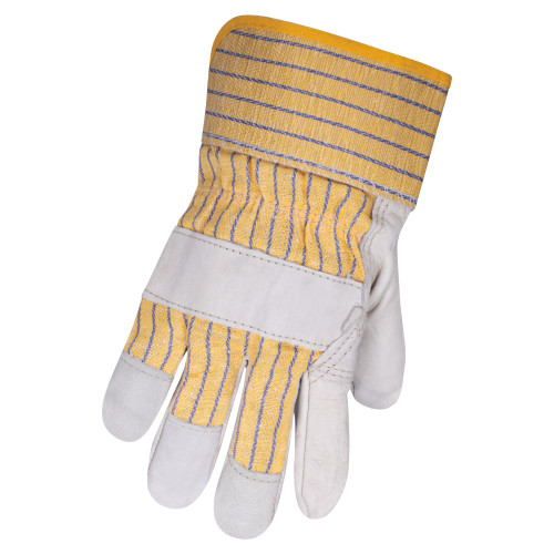 Cowhide Gloves - Patch Palm - Rubb Cuff - Palm Lined