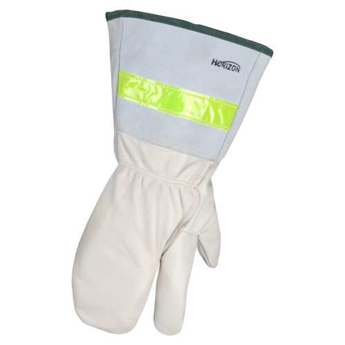 3 Finger Linesman Mitts - Reflective Strip