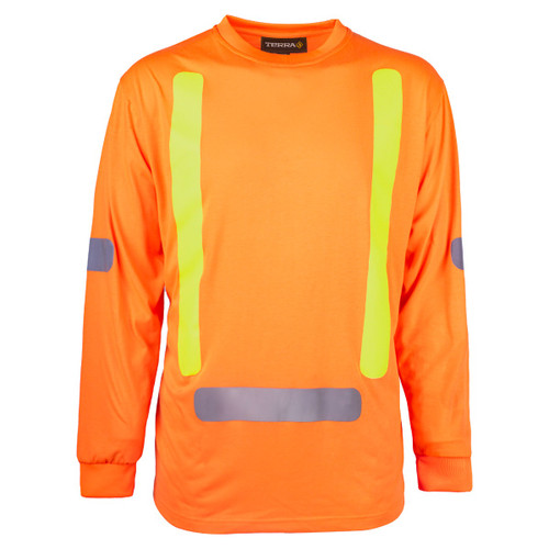 Terra Hi-vis Long Sleeve T-shirt - RFLT Tape