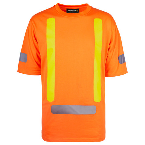 Terra Hi-Vis Short Sleeve T-Shirt - RFLT Tape