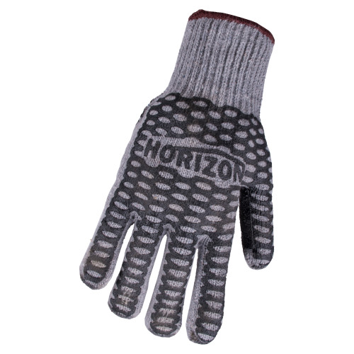 Acrylic Knit Grey Black PVC Criss-Cross