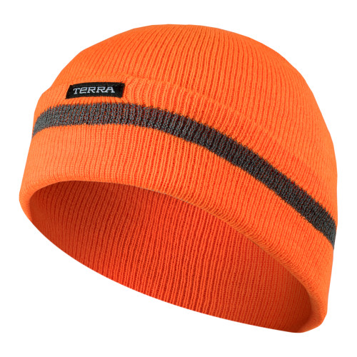 Terra Hi-Vis Knit Acrylic Toque - Orange