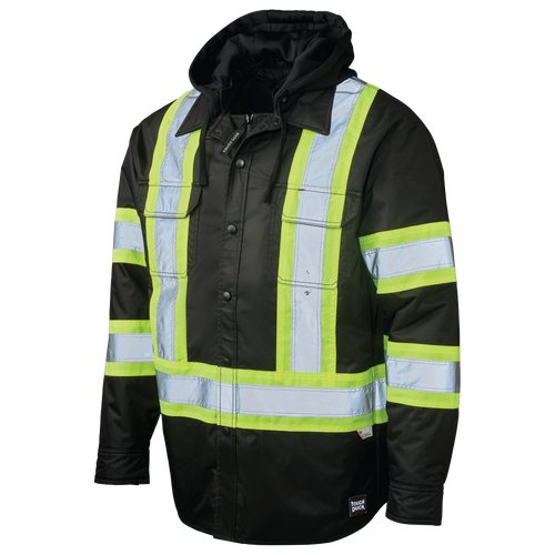 Quilt-Lined Hooded Safety Jac-Shirt
